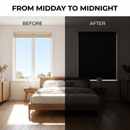Noctura™ No-Drill Blackout Cellular Shade