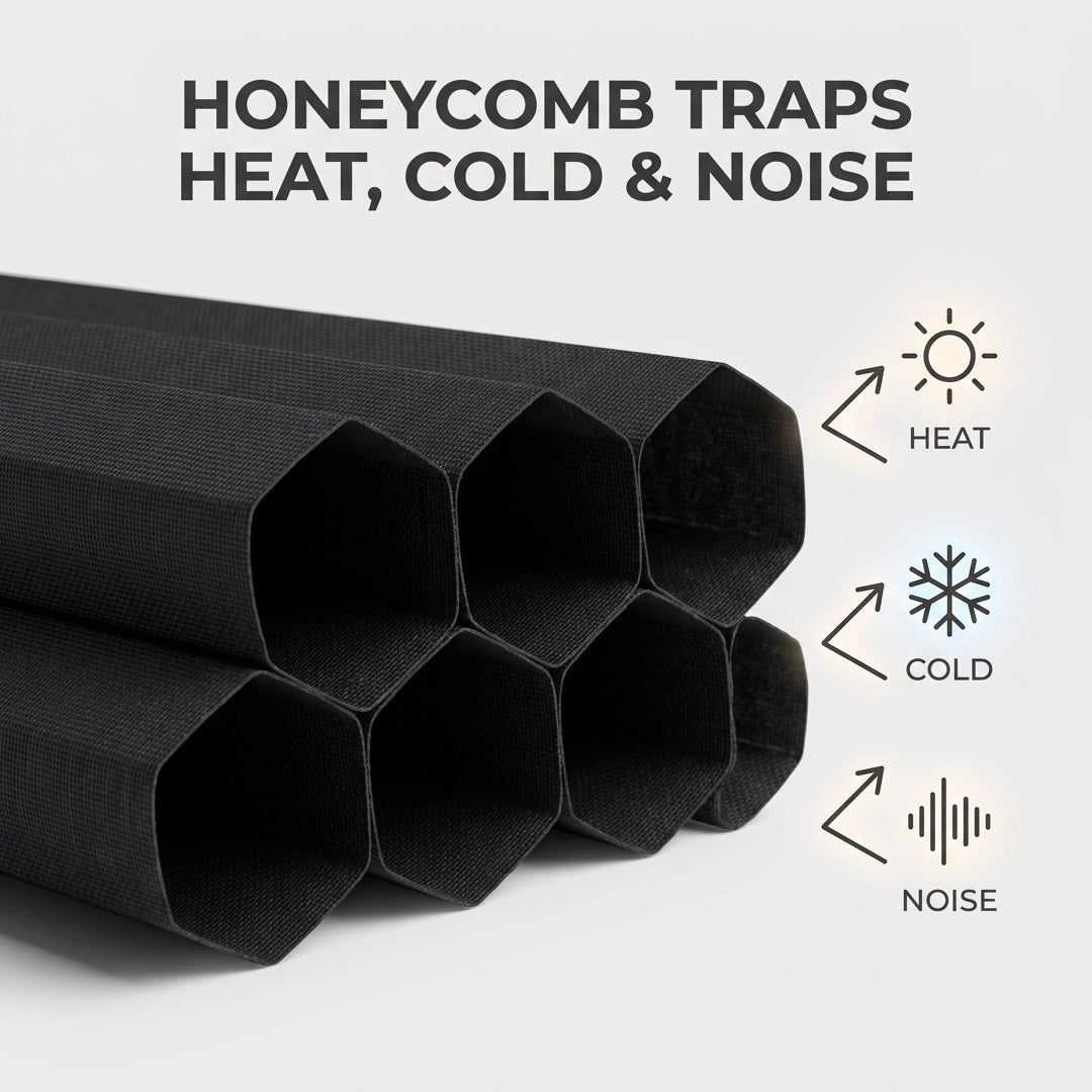 Noctura™ No-Drill Blackout Cellular Shade