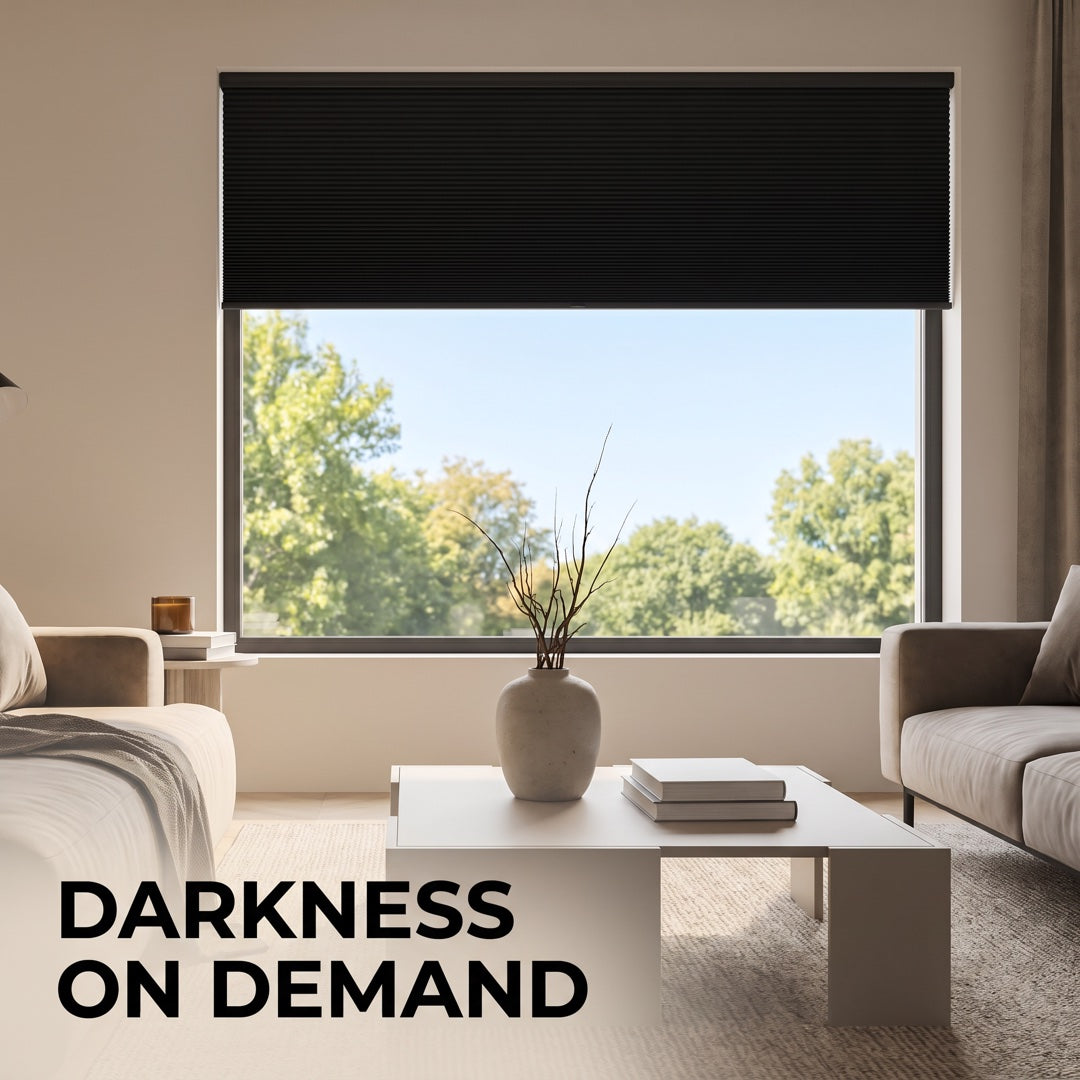 Noctura™ No-Drill Blackout Cellular Shade